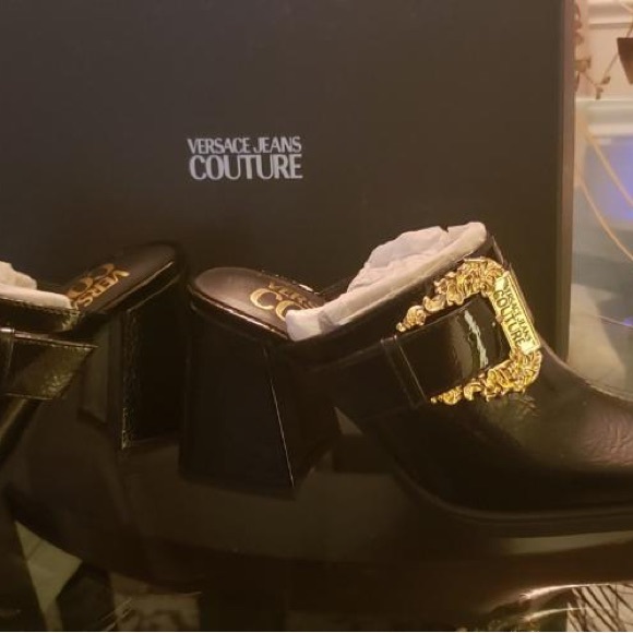 Versace Jeans Couture baroque buckle mules - Picture 5 of 5